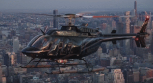 Hubschrauber Nahaufnahme im Flug - NYC