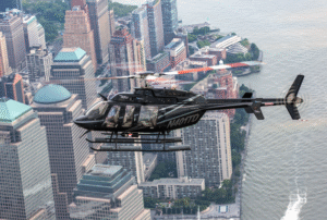 Helicopter in flight - Downtown - HeliNY